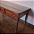 Mesa de Apoio Antiga com Pátina Vermelha, Final Séc. XIX - 180x81x79cm - Imagem 9