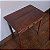 Mesa de Apoio ou Lateral com Gaveta e Puxador de Madeira - 61x40x64cm - Imagem 2