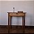 Mesa de Apoio em Madeira Maciça com Gaveta, Início Séc.XX - 72x44x81cm - Imagem 1