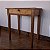 Mesa de Apoio em Madeira Maciça com Gaveta, Início Séc.XX - 72x44x81cm - Imagem 10