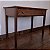 Mesa de apoio Antiga em Madeira Escura com Gaveta - 98x54x79cm - Imagem 6