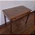 Mesa de apoio Antiga em Madeira Escura com Gaveta - 98x54x79cm - Imagem 5