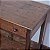 Mesa de apoio Antiga em Madeira Escura com Gaveta - 98x54x79cm - Imagem 8
