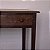 Mesa de apoio Antiga em Madeira Escura com Gaveta - 98x54x79cm - Imagem 4