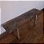 Banco Rural com Pés Inclinados, Início do Séc. XX - 118x24x43cm - Imagem 2
