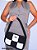 Bolsa baguete Rebeca na cor preto e branco - Imagem 1