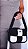 Bolsa baguete Rebeca na cor preto e branco - Imagem 4