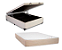 Conjunto Baú Casal (Colchão Revolution Tecnopedic NEW One Face Castor + Base Baú Econ. 36cm) - Imagem 1