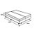 Cama Box Baú Blindado Queen Bipartido AColchoes Sintético Branco 49x158x198 - Imagem 4