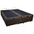 Cama Box Baú Blindado King Bipartido AColchoes Suede Marrom 41x193x203 - Imagem 3