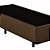 Cama Box Blindado Solteiro AColchoes Suede Marrom 40x88x188 - Imagem 2