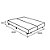 Cama Box King Bipartido AColchoes Sintético Branco 40x193x203 - Imagem 3