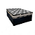 Cama Base Box Baú Casal Super Black Sintético Preto + Colchão Casal Super Black D33 26x138x188 - Imagem 1