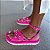 Sandália Papete Valéria Pink esferas douradas - Imagem 2