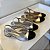 Scarpin slingback salto bloco metalizado prata - Imagem 5