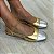 SLINGBACK BICOLOR DOURADO COM PRATA - Imagem 2