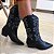Bota Country cano médio Valentina Preto - Imagem 2