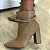 Bota com detalhe de strass bege Alana - Imagem 1