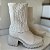 Bota meia Monique Off White - Imagem 4