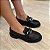 Mocassim Isís preto com bridão onix - Imagem 1