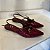 SLINGBACK LUNA BICO FINO VERNIZ CHERRY - Imagem 4