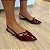 SLINGBACK LUNA BICO FINO VERNIZ CHERRY - Imagem 3