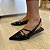 SLINGBACK ARIEL BICO FINO PRETO - Imagem 1