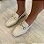 Mocassim Filó branco com bridão dourado - Imagem 3
