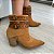 Bota Western Liz Couro com fivelas palha - Imagem 2