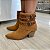 Bota Western Liz Couro com fivelas palha - Imagem 4