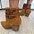 Bota Western Liz Couro com fivelas palha - Imagem 3