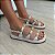 Sandália Flatform Giovana com esferas branca - Imagem 2