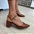 Scarpin Rosita Caramelo salto bloco - Imagem 2