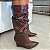 Bota cano médio Slouchy Bianca marrom - Imagem 2