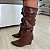 Bota cano médio Slouchy Bianca marrom - Imagem 3