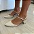 Scarpin Rosita off white salto bloco - Imagem 3