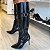 Bota cano longo Kelly salto fino preto - Imagem 2