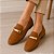 Mocassim Isis caramelo com bridão dourado - Imagem 1