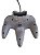 CONTROLE NINTENDO 64 - CINZA - USADO - Imagem 2