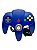 CONTROLE NINTENDO 64: AZUL - USADO - Imagem 1