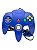 CONTROLE NINTENDO 64: AZUL - USADO - Imagem 1
