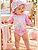 Conjunto Bebê Feminino Praia UV 50+ Lebhua 15290 - Imagem 1