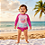 Conjunto Infantil Feminino Linha Praia UV50 Lebhua 15297 - Imagem 1