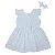 Vestido Bebê Batizado  Renda e Strass com Faixa Cabelo 206 - Imagem 2
