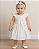 Vestido Bebê Batizado  Renda e Strass com Faixa Cabelo 206 - Imagem 1