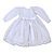 Vestido Bebê Batizado Tule com Pérolas Manga Longa 129 - Imagem 3