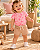 Conjunto Bebê Feminino Camiseta e Shorts Lebhua 16711 - Imagem 1