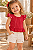Conjunto Bebê Feminino Bata Sarja e Shorts Paraiso 15581 - Imagem 1