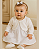 Vestido Bebê Batizado Bordado + Bolero Pelo Paraiso 17849 - Imagem 1