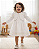 Vestido Infantil Batizado Tricoline e Bolero Paraiso 17942 - Imagem 1